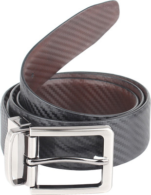 

Lino Perros Men Formal Black, Brown Genuine Leather Reversible Belt, Multicolor