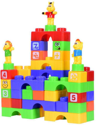 

Planet of Toys Animal Park Educational Blocks (Set of 40 pcs)(Multicolor)