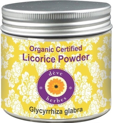 

Deve Herbes Organic Certified Licorice Powder 200gm - Glycyrrhiza glabra(200 g)