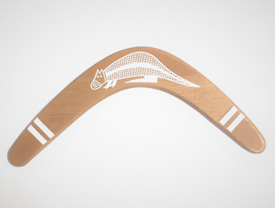 

HAAPPYBOX 14 Inch Right Handed, Left Handed Returning Boomerang(Brown)