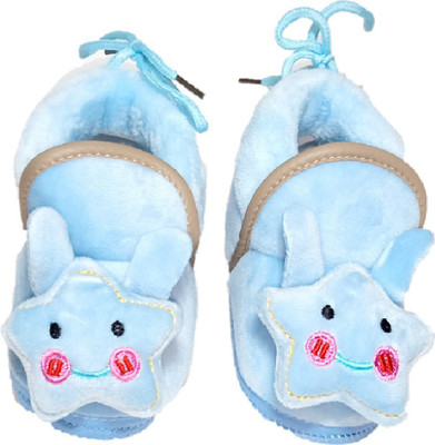 

BABY FIRST STEP Booties(Toe to Heel Length - 12 cm Blue)