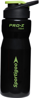 

Sportigoo PRO-Z Gym Water Sipper 750 ml Sipper(Pack of 1, Black), Black/green