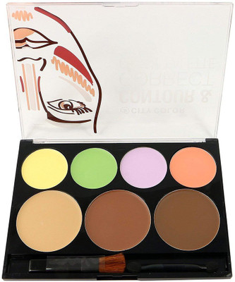 

City Color Cosmetics 1pc City Color Contour & Corrector Cream Palette - Corrector/Contour/Bronze/Highlight #F0025(Brown)