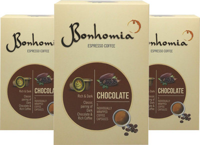

Bonhomia Artisan Chocolate 30 Coffee Capsules Roast & Ground Coffee 150 g(Pack of 3, Chocolate Flavoured)