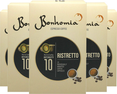 

Bonhomia Ristretto 50 Coffee Capsules Roast & Ground Coffee 250 g(Pack of 5)