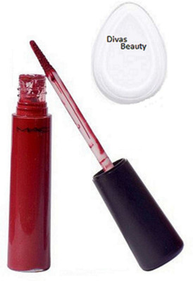 

divas beauty Silicon Puff With Mac Liquid Rouge a' Levres Lipgloss(Set of 2)