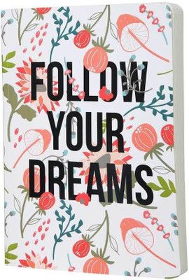 

Flipkart SmartBuy A5 Notebook(Follow your Dreams Softbound Notebook, White,Black,Pink,Green)