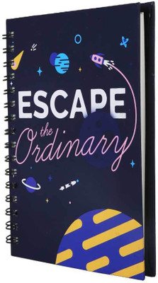 

Flipkart SmartBuy A5 Notebook(Escape the Ordinary Hardbound Wiro Diary Notebook, Violet,Yellow,Pink,Blue)