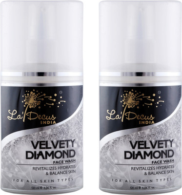 

La'Decus Velvety Diamond Face Wash Combo Pack of 2-120ml each Face Wash(240 ml)