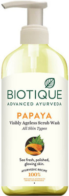 

BIOTIQUE BIO PAPAYA VISIBLY AGELESS SCRUB / EXFOLIATING FACE WASH FOR ALL SKIN TYPES 300ML Face Wash(300 ml)