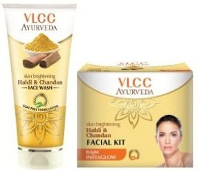 

VLCC Skin Brightening Haldi & Chandan Facial Kit 50 g(Set of 5)