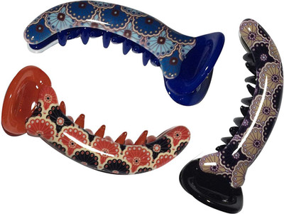 

New Arihant Traders New Arihant Traders- Premium Quality Mirch/Banana Shape Clip for Women & Girls (Multicolor-3 pieces) Hair Accessory Set(Multicolor)