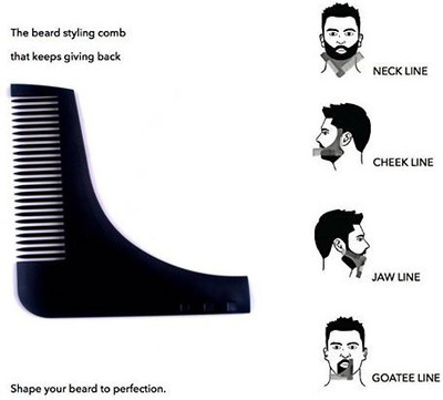 

Majik Beard Shaping Template Combo Kit for Men(Set of 3)