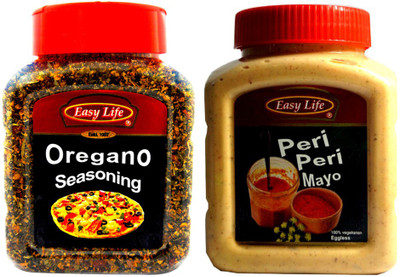 

Easy Life Combo of Peri Peri Mayo 475g + Oregano Seasoning 250g(725 g)