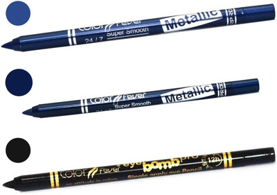

Color Fever shocking color kajal(navy blue, party blue, black)