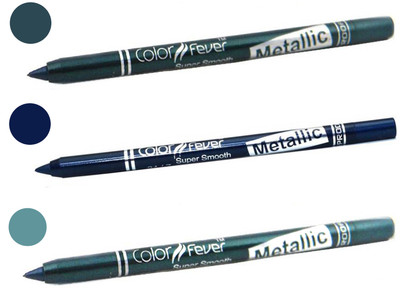 

Color Fever shocking color kajal(dark green, party blue, light green)