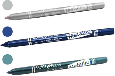 

Color Fever shocking color kajal(silver, navy blue, light green)