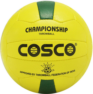 

Cosco Championship Throw Ball - Size: (Pack of 1, Yellow, Multicolor