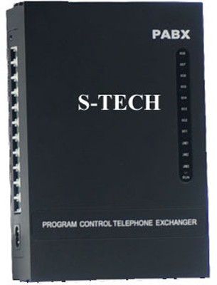 

S-tech EPABX Machine MS308 For 3 Main (Trunk) Lines and 8 Extentions Telephone Intercom System Corded Landline Phone(Black)