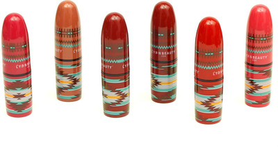 

lyon beauty,usa Lipstics combo of 6 popular color premium lipstics(PINK, ORANGE, RED)