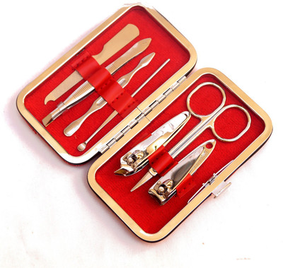 

Healthllave Manicure | Pedicure Kit | Nail Clippers Set Stainless Steel Personal Manicure & Pedicure Travel - Pack of 7(7 g, Set of 7)