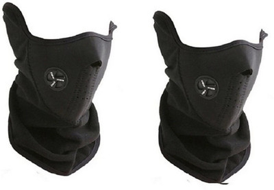

mra fashion Half Face Mask Dust Proof black mask 2 pcs Dust Proof Bike Riding Mask Anti Pollution Mask Neck Warmer With Filter Mask and Respirator
