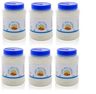 

Nutra Vita Camel SIX Units of 200 G Each (Freeze Dried,Gluten Free, No Additives, No Preservatives) Packed in Reusable PET Bottels Flavored Milk Powder(1200 g, Pack of 6)