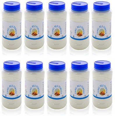 

Nutra Vita Camel Ten Units of 40 G Each (Freeze Dried,Gluten Free, No Additives, No Preservatives) Packed in Reusable PET Bottles Flavored Milk Powder(400 g, Pack of 10)