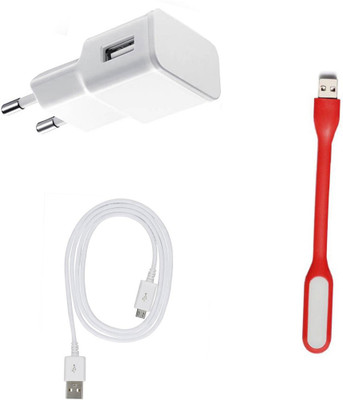 DAKRON Wall Charger Accessory Combo for Gionee A1 Lite(White)