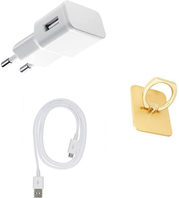 DAKRON Wall Charger Accessory Combo for Gionee A1 Lite(White)