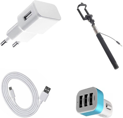 DAKRON Wall Charger Accessory Combo for Yu Yunique 2(White)