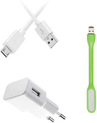 SARVIN Wall Charger Accessory Combo for Samsung Galaxy J7 Pro(White)