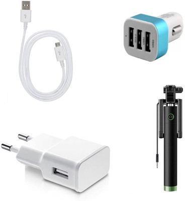 SARVIN Wall Charger Accessory Combo for Gionee A1 Lite(White)