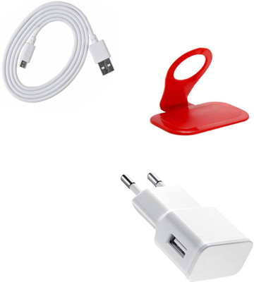 DAKRON Wall Charger Accessory Combo for LG Q6(White)