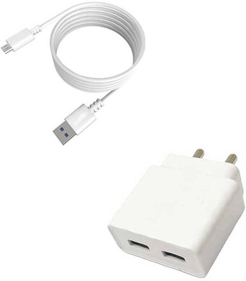 DAKRON Wall Charger Accessory Combo for Vivo V7 Plus(White)