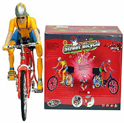 

ladoo gopal & sons Battery Operated Cycle with Man Paddle Move Toy(Multicolor)