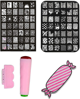 Royalkart Exclusive Nail Art Stamping Image Printing Plate Polish Stamping Template (Multicolor)(Multicolor)