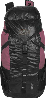 

Indian Tourister hiking bag Rucksack - 55 L(Maroon, Black), Black;maroon