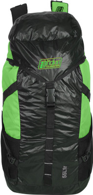

Indian Tourister hiking bags Rucksack - 55(Black, Green)
