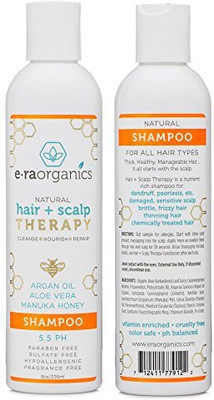 

Era Organics Sulfate Free Argan Oil Shampoo for Dry, Itchy Scalp & Damaged, Frizzy, Oily Hair 8oz Best Moisturizing Natural Shampoo for Anti Dandruff, Scalp Psoriasis, Eczema & More. Ph Balanced, Paraben Free Care(320 ml)