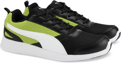 

Puma Fettle Mesh Running Shoes For Men(Multicolor, Black-limepunch
