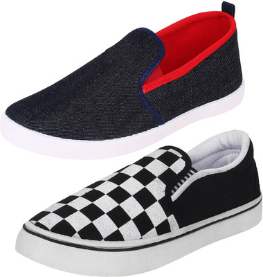 

Sporter 466-775 Slip On Sneakers For Men(Black, White, Multicolor