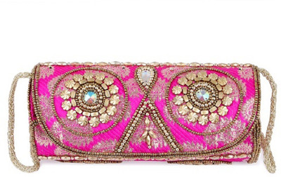 

Gaurapakhi Women Evening/Party Pink Silk Sling Bag