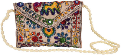 

SUVASANA Casual Beige Clutch
