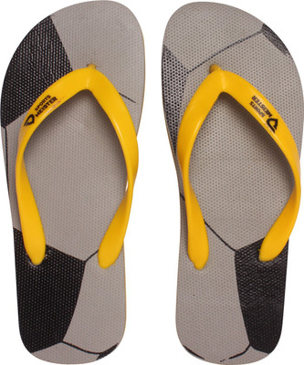 

Sports Meister Sports Meister for Fashionable Men's Grey Color Foot Ball Printing Designs Rubber Flip Flop Flip Flops