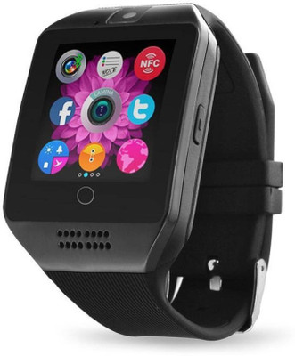 

Padraig Q18 Bluetooth Smart Watch45 black Smartwatch(Black Strap Free Size)