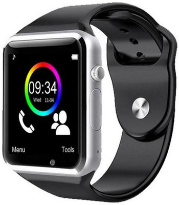 

BeatCell Bluetooth Smart Watch Compatible With All 3G , 4G Phone With Camera And Sim Card Support Silver Smartwatch(Black Strap Free Size)