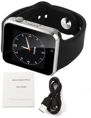 

BeatCell Bluetooth Smart Watch Compatible With All 3G , 4G Phone With Camera And Sim Card Support Silver Smartwatch(Black Strap Free Size)