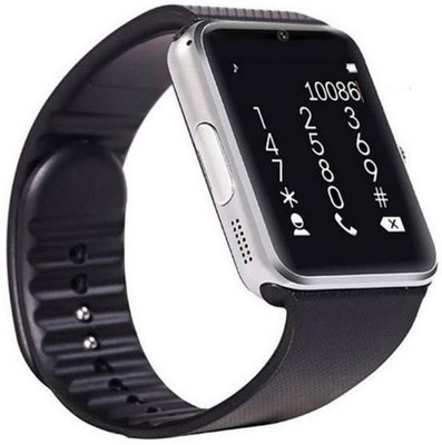 

BeatCell Bluetooth Smart Watch Compatible With All 3G , 4G Phone With Camera And Sim Card Support Silver Smartwatch(Black Strap Free Size)