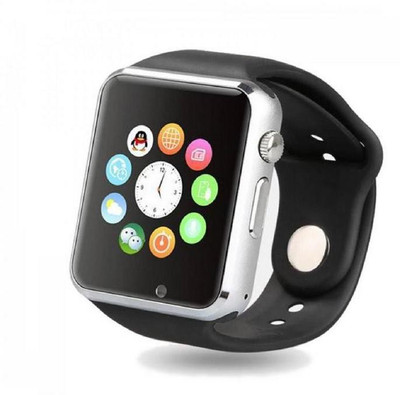 

BeatCell Bluetooth Smart Watch Compatible With All 3G , 4G Phone With Camera And Sim Card Support Silver Smartwatch(Black Strap Free Size)